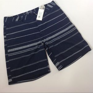 Surfsidesupply Navy & White Striped Trans Short